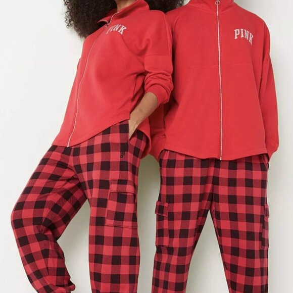 PINK Victoria's Secret Full Zip Top Size XXL New With Tags Glitter Logo - Picture 4 of 7